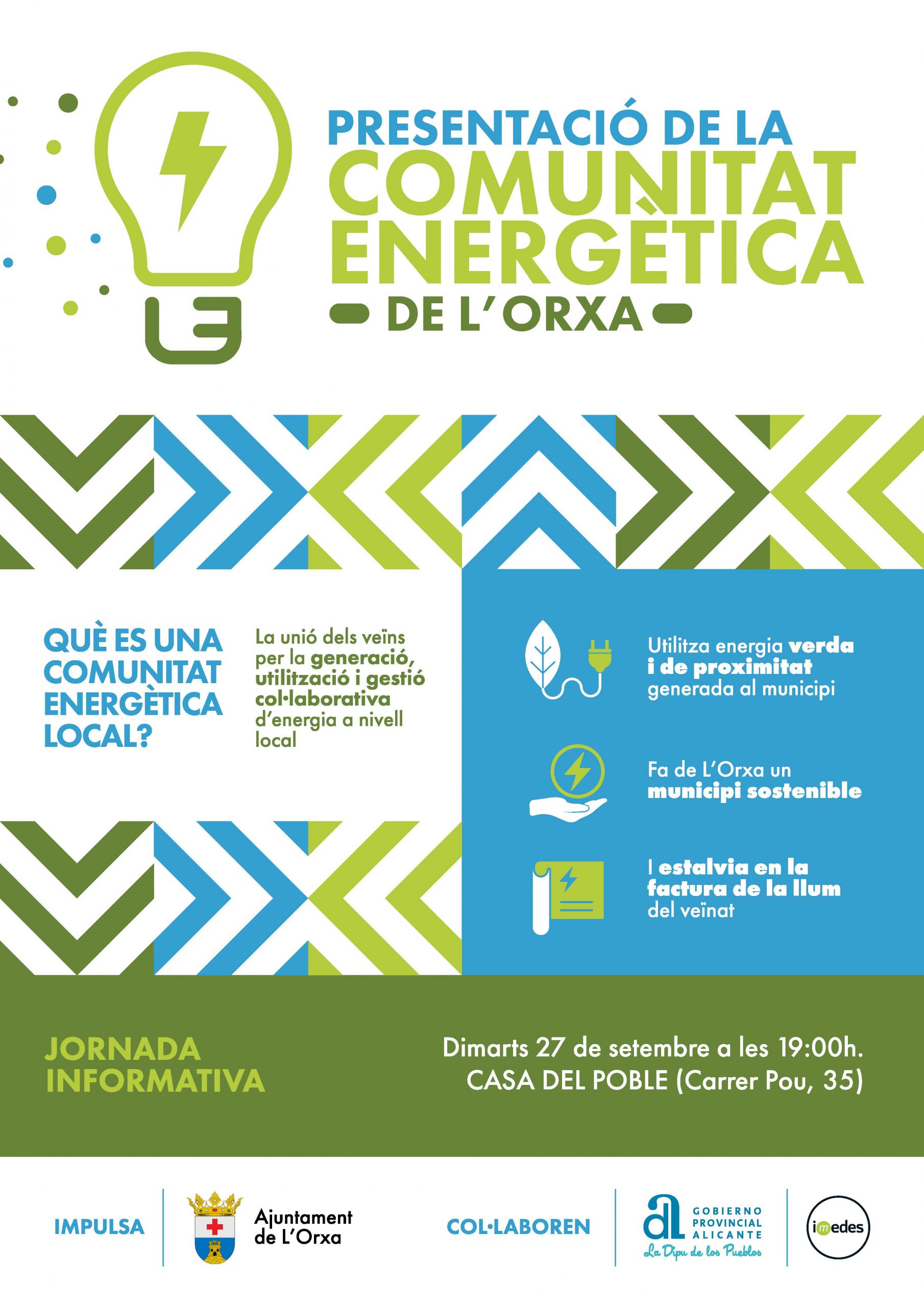 Lee más sobre el artículo Asesoramiento previo al Ayuntamiento de L’Orxa (Alicante) para la creación y dinamización de una Comunidad Energética Local (CEL)