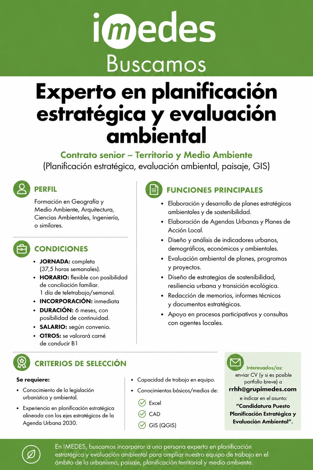 Lee más sobre el artículo Experto en planificación estratégica y evaluación ambiental
